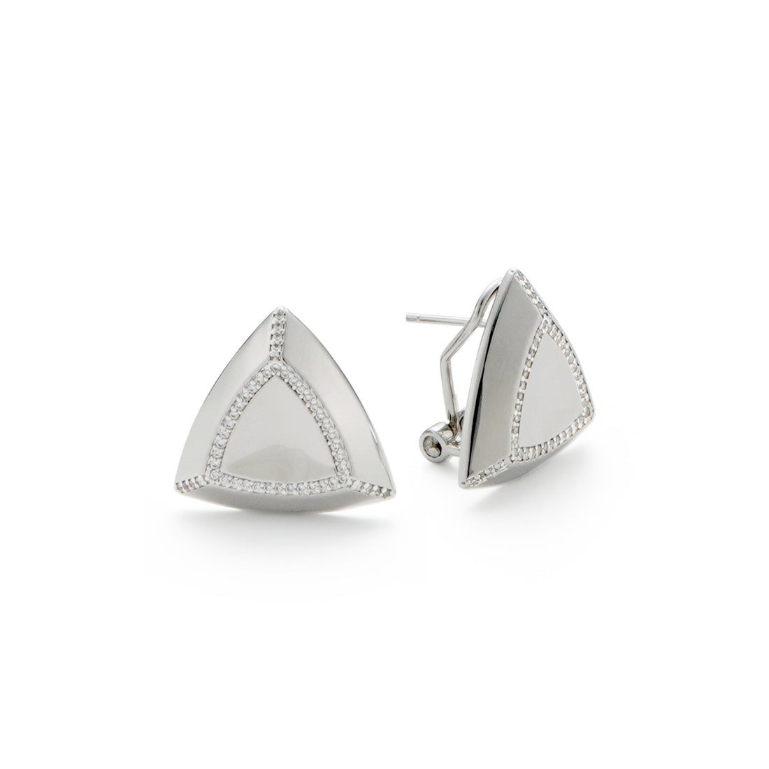 RSNY triangle diamond stud earrings - R2093A
