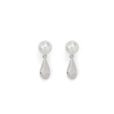 RSNY water drop diamond pearl stud earrings - R2097A