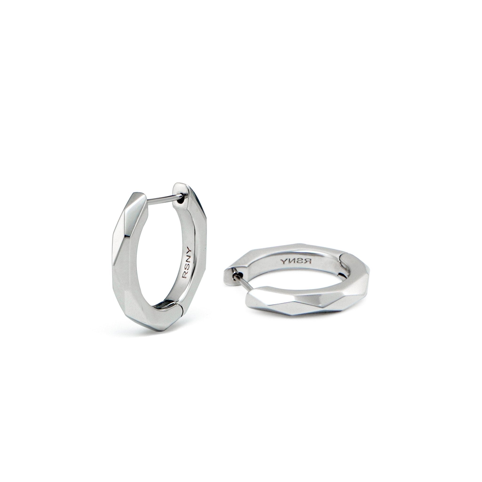 RSNYBasic diamond - cut earrings - R2076A