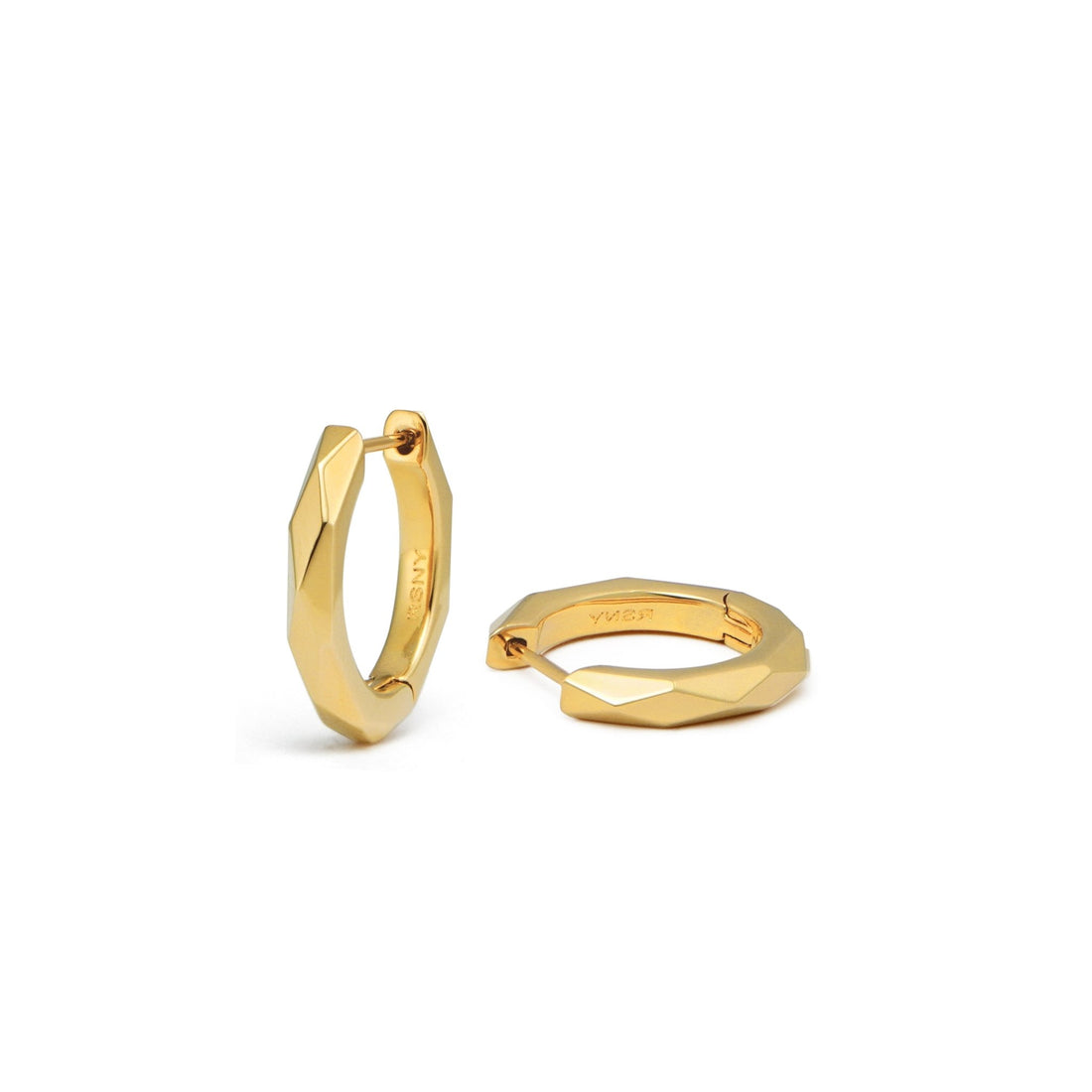RSNYBasic diamond - cut earrings - R2076B
