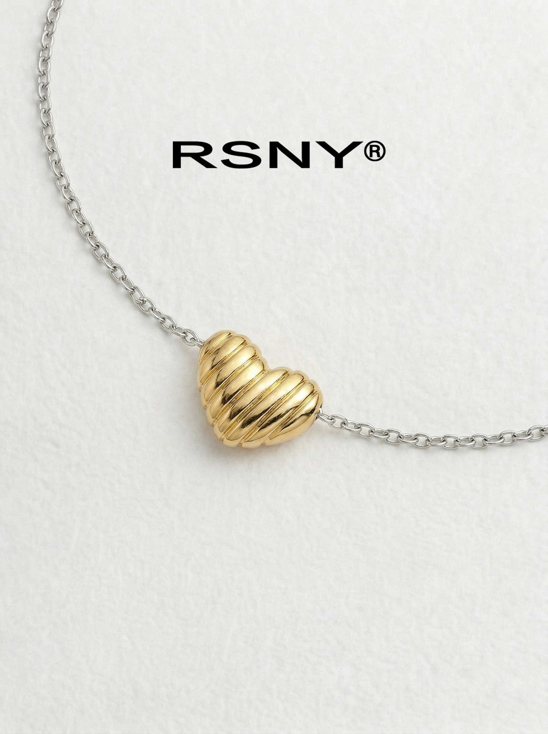 RSNY Heart Two-Tone Necklace - main product photo