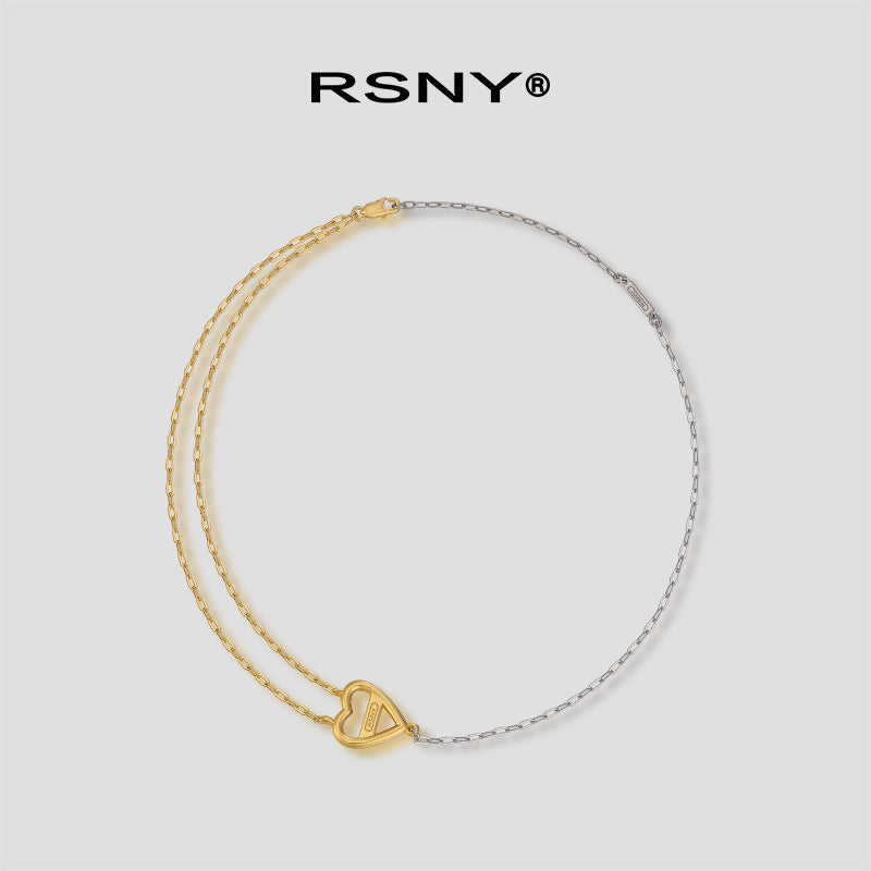 RSNY Heart Two-Tone Necklace - main product photo