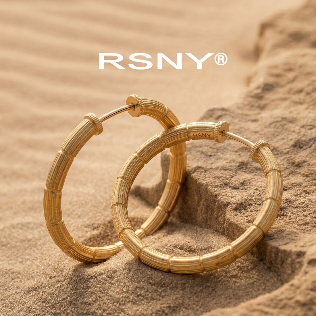 RSNY Textured Trendy Earrings - main product photo