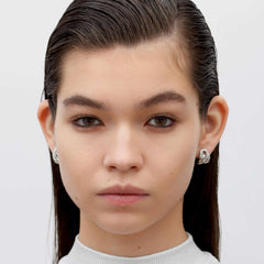 RSNY abstract chain stud earrings - R2152A