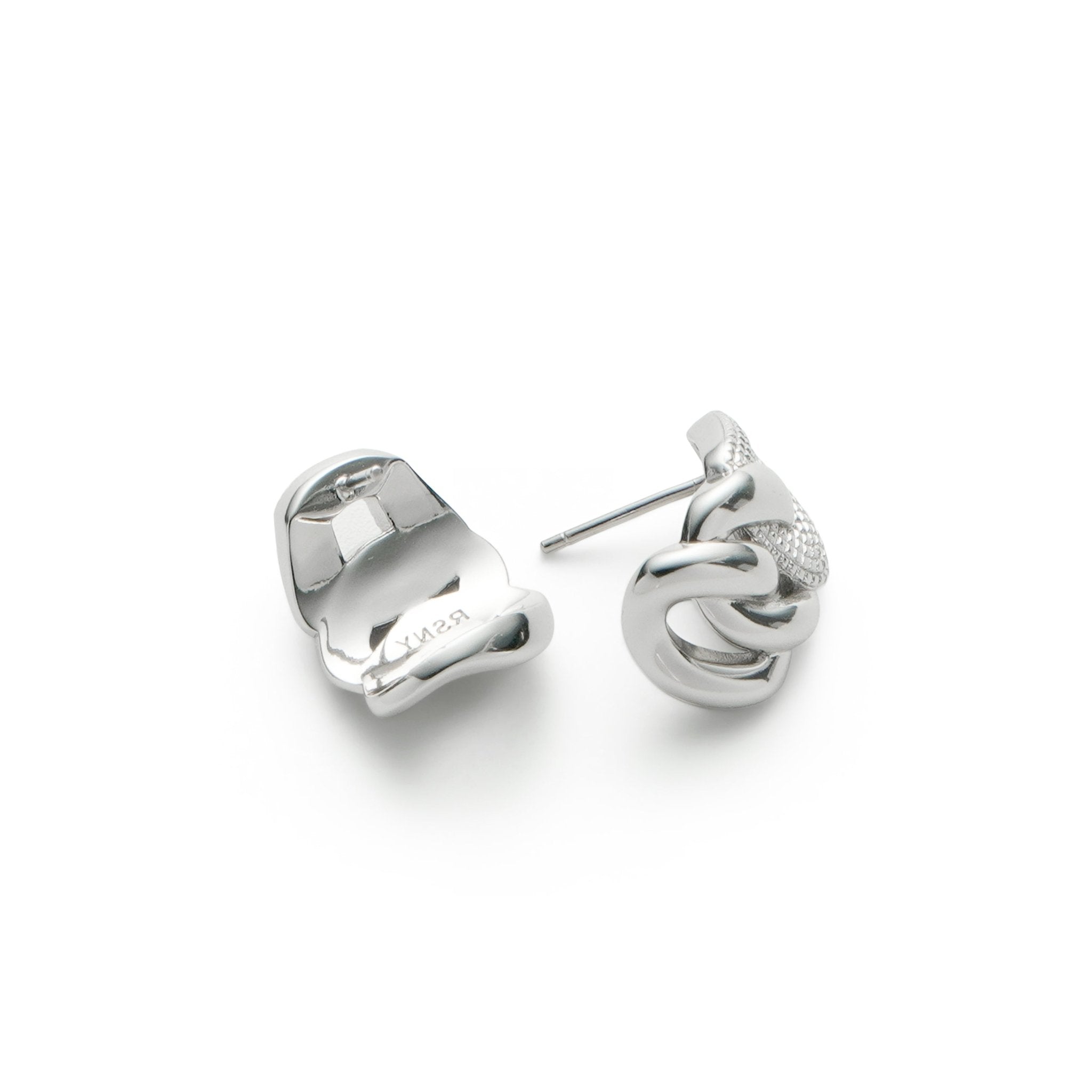RSNY abstract chain stud earrings - R2152A