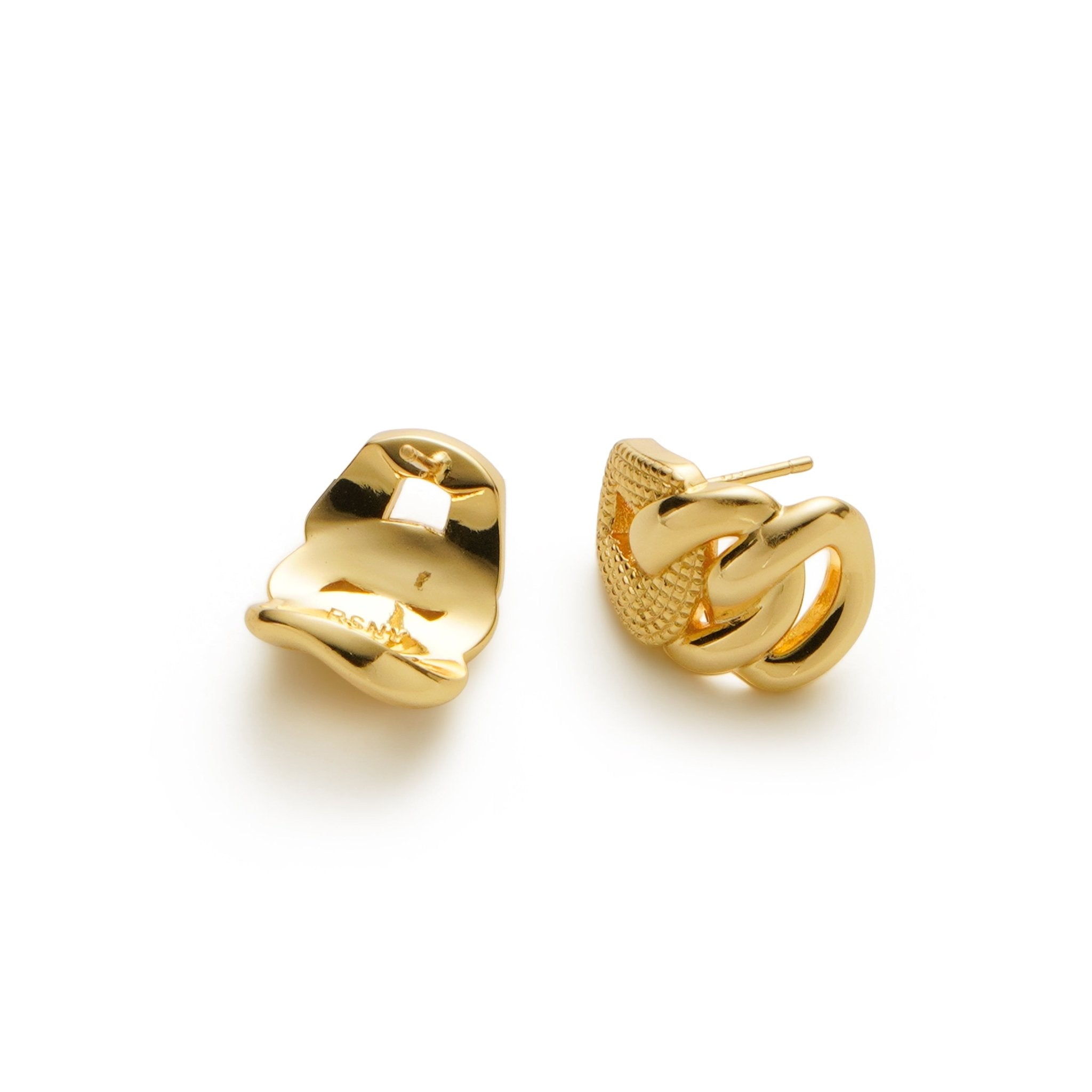 RSNY abstract chain stud earrings - R2152B
