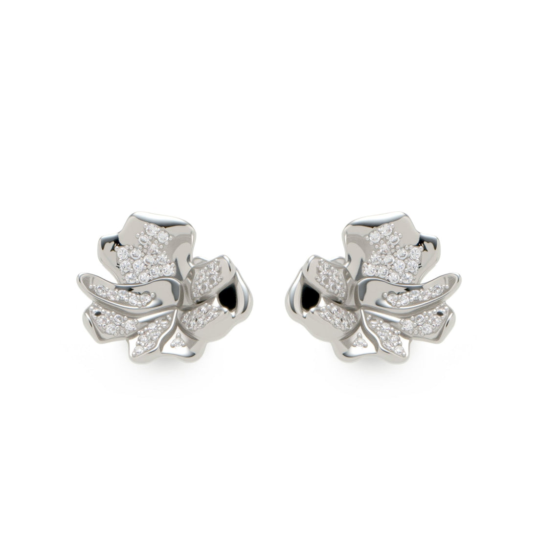 RSNY Abstract Peony Flower Earrings - R2235A