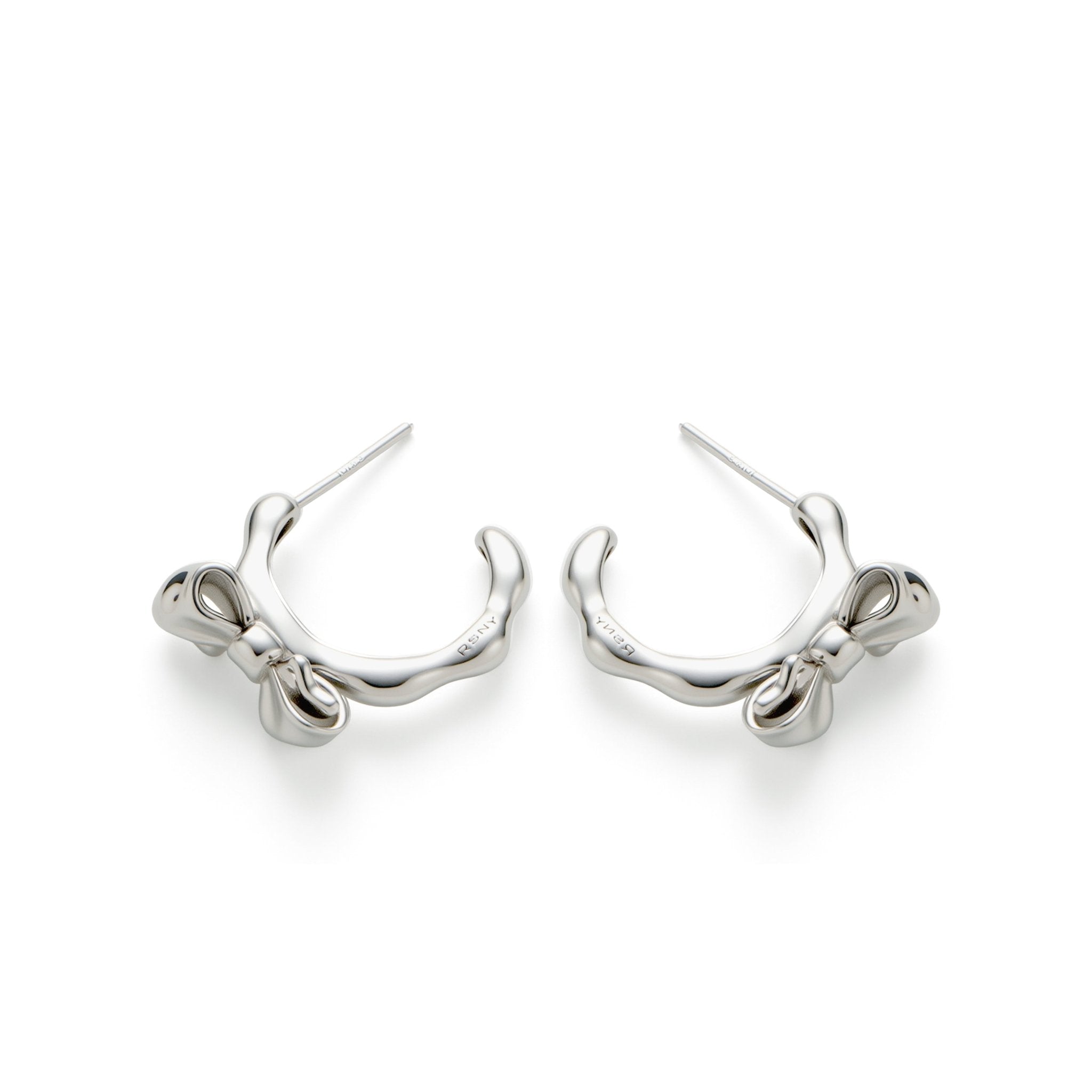 RSNY Bowtie Ribbon Earrings - R2229A