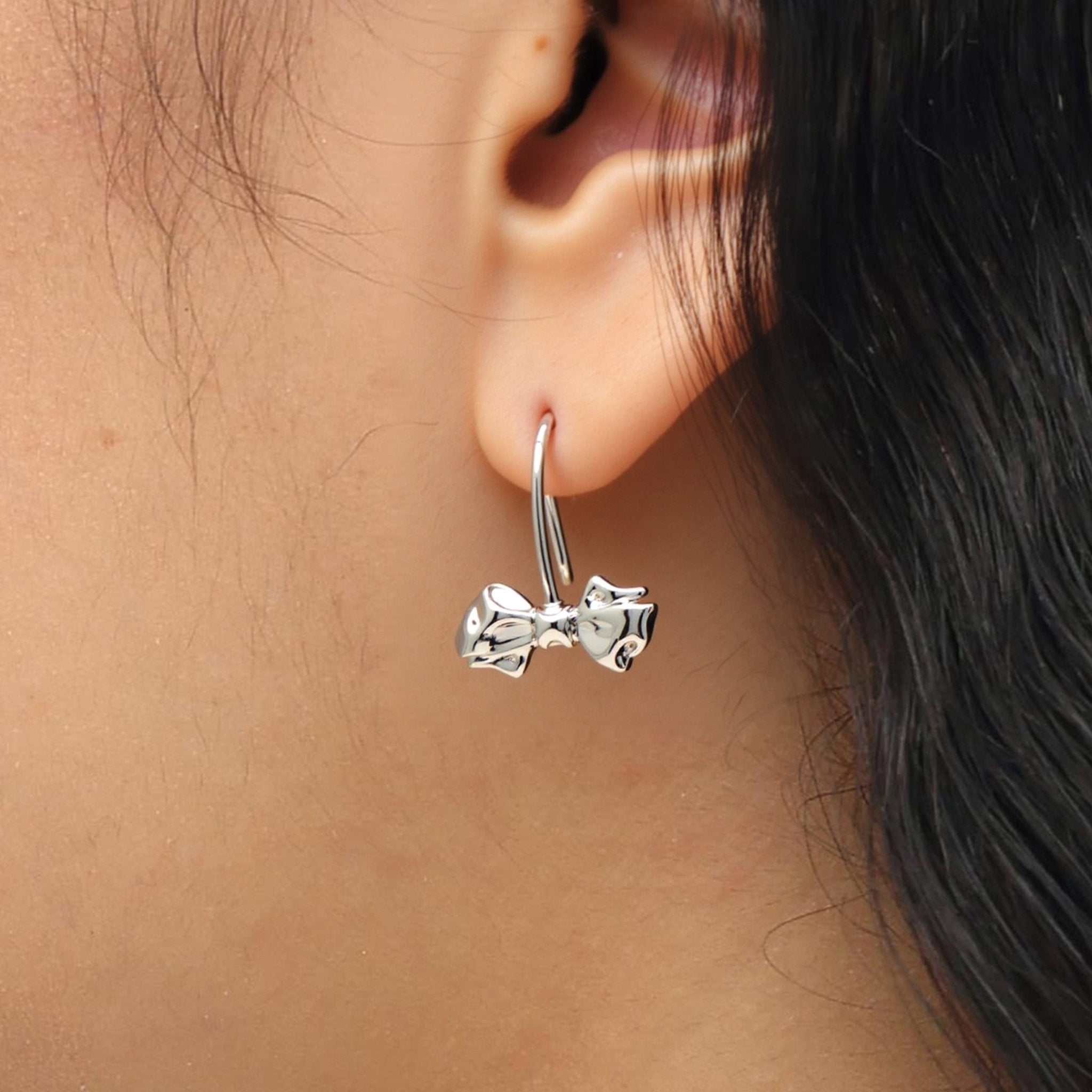 RSNY Bowtie Ribbon Earrings - R2230A