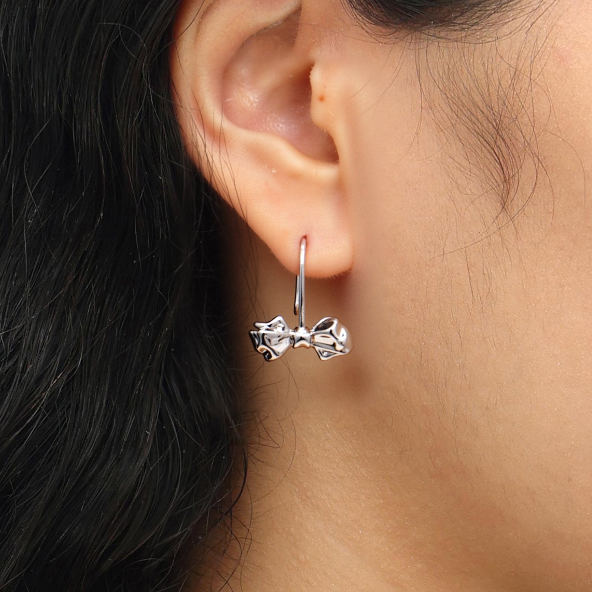 RSNY Bowtie Ribbon Earrings - R2230A