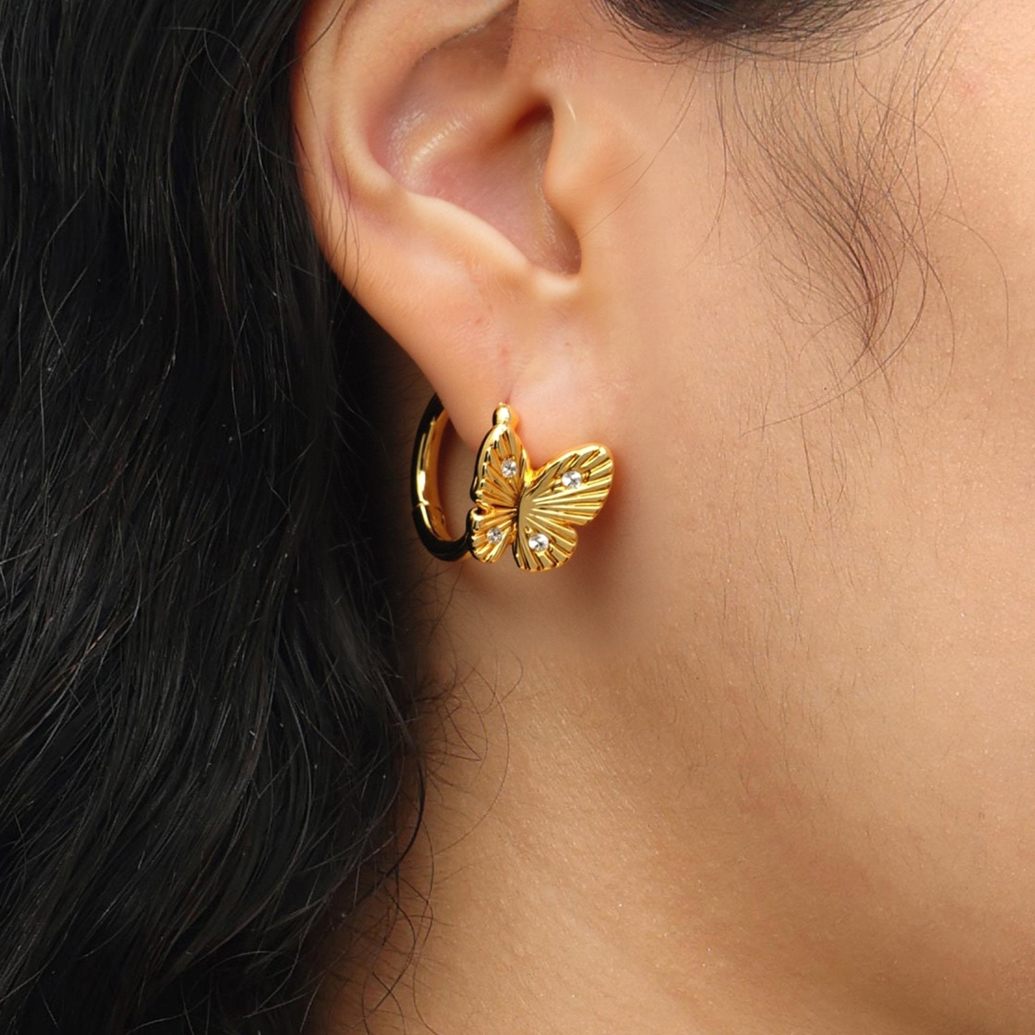 RSNY Butterfly Earrings - R2247B