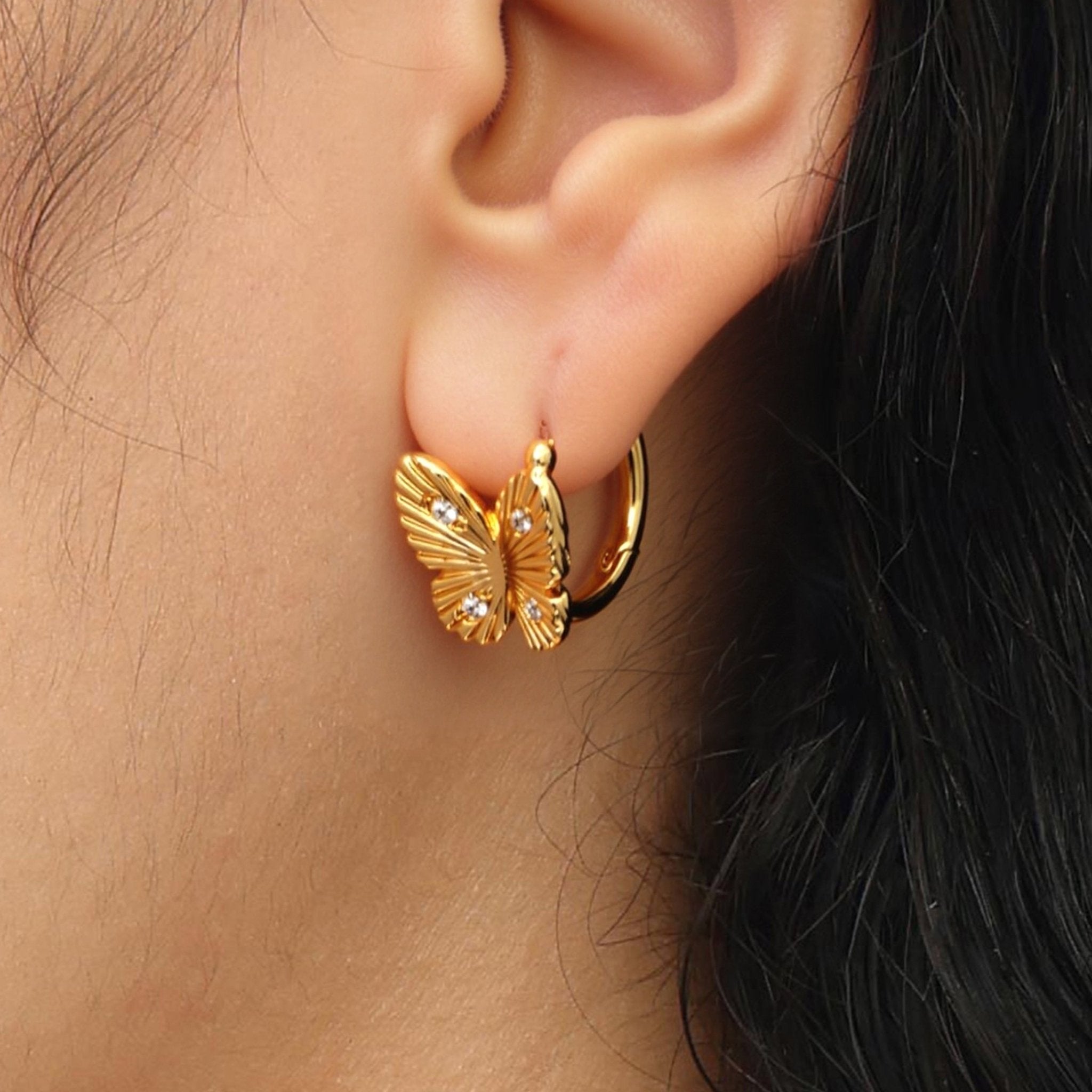 RSNY Butterfly Earrings - R2247B