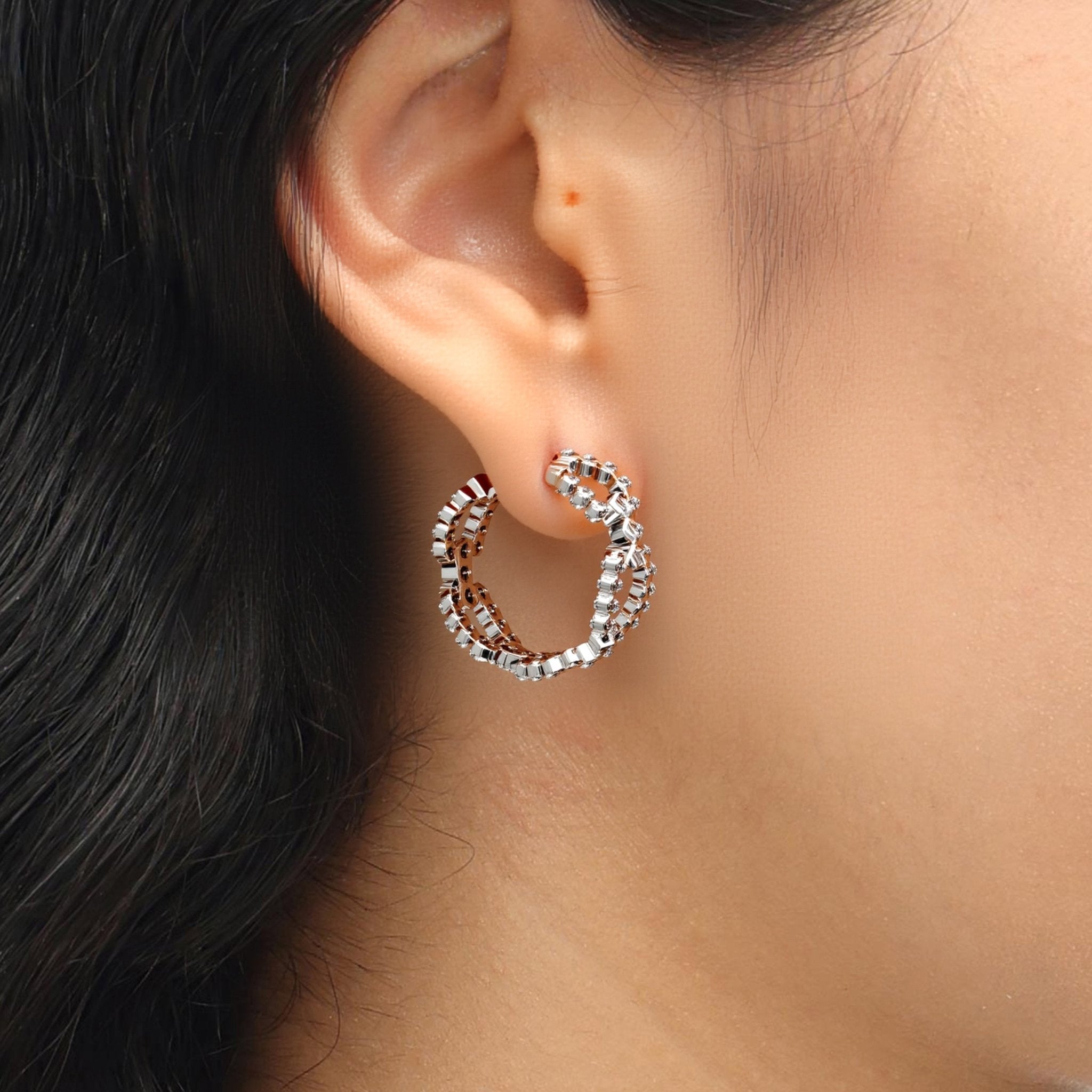 RSNY Chain Earrings - R2197A