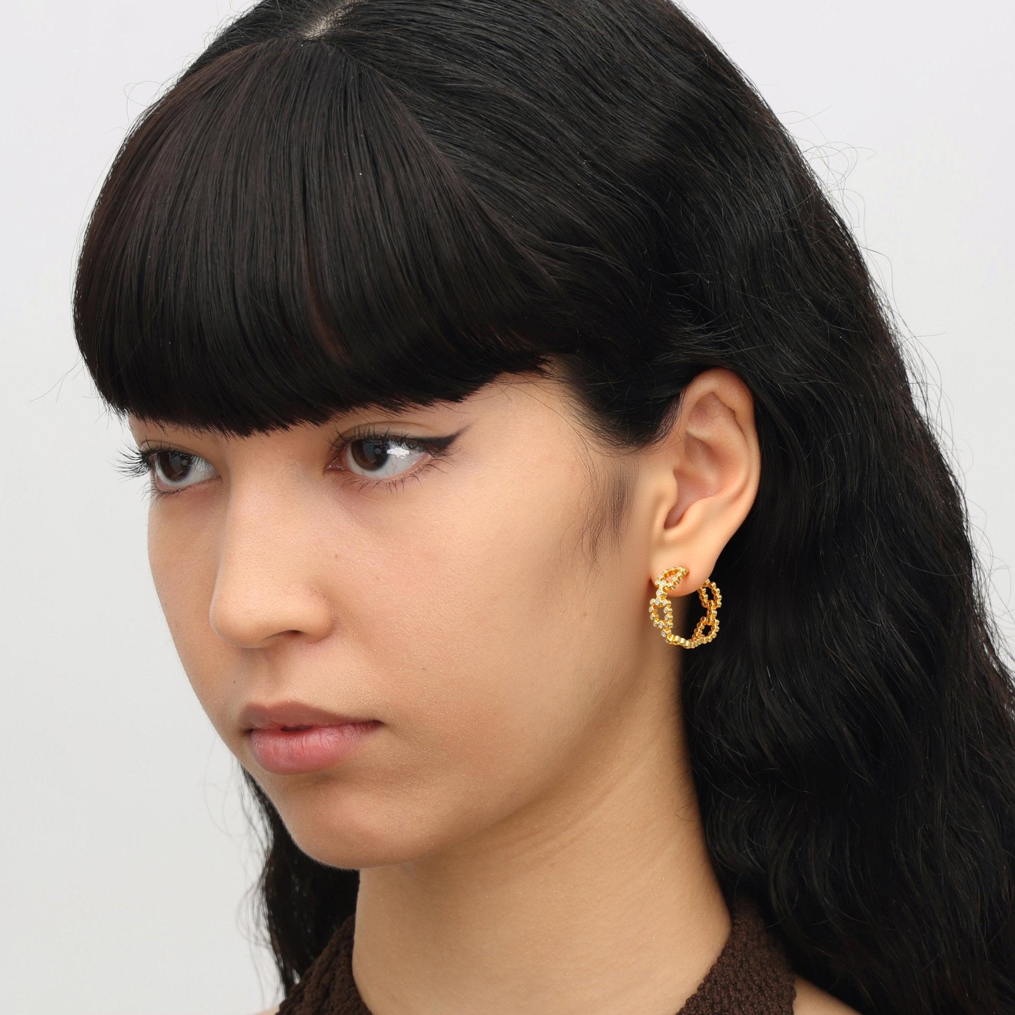 RSNY Chain Earrings - R2197B
