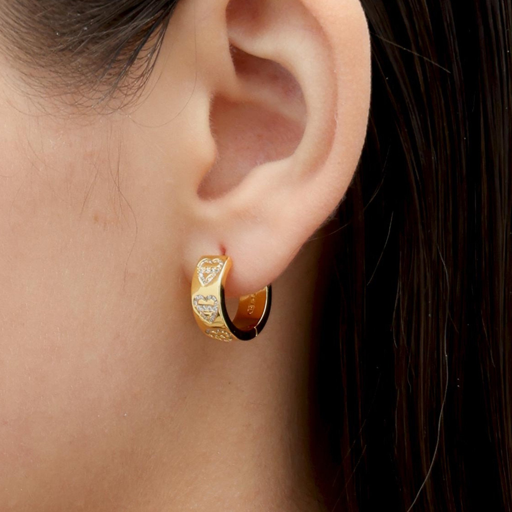 RSNY City heart city love earrings - R1817B