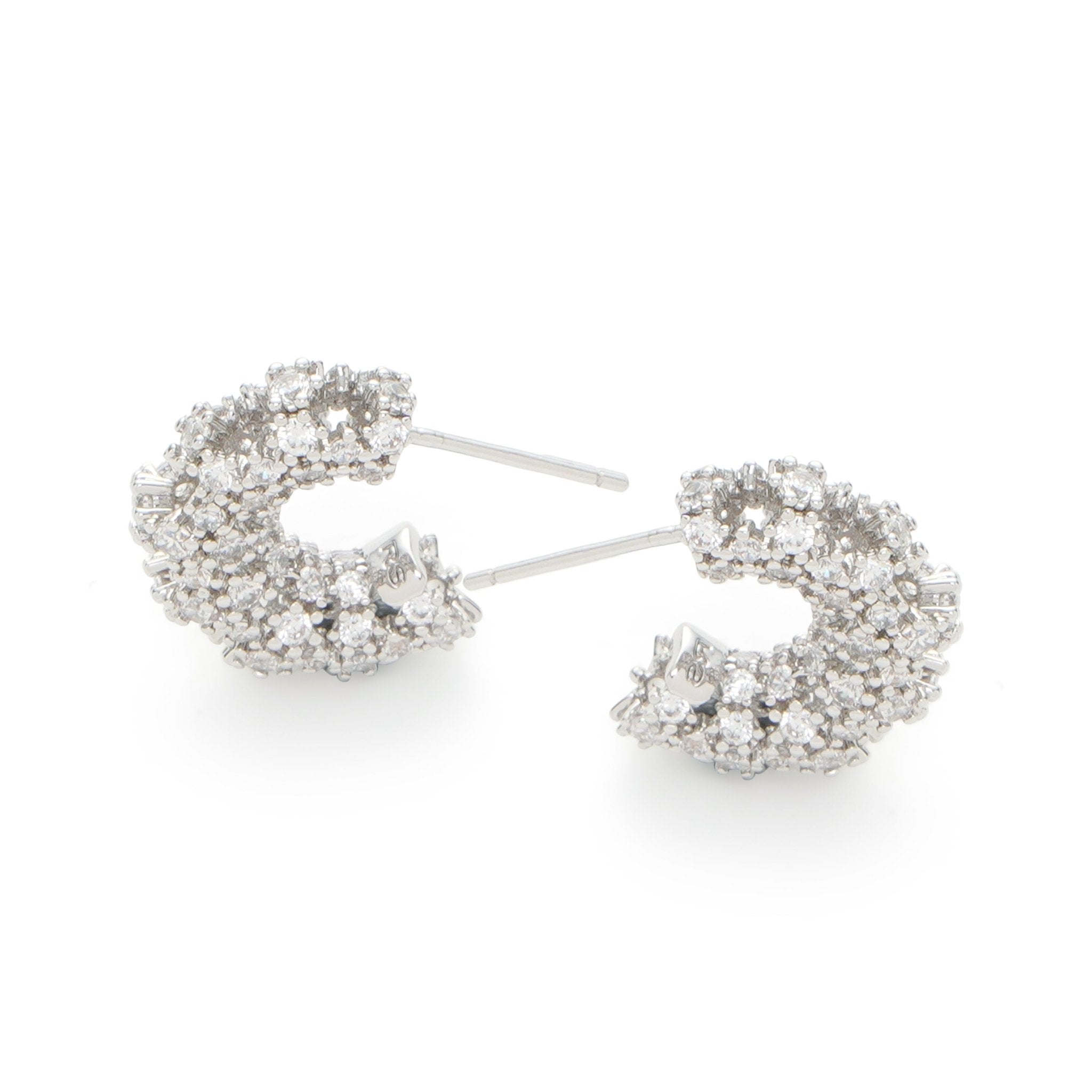 RSNY Crystal Diamond Claw Set Earrings - R2219A