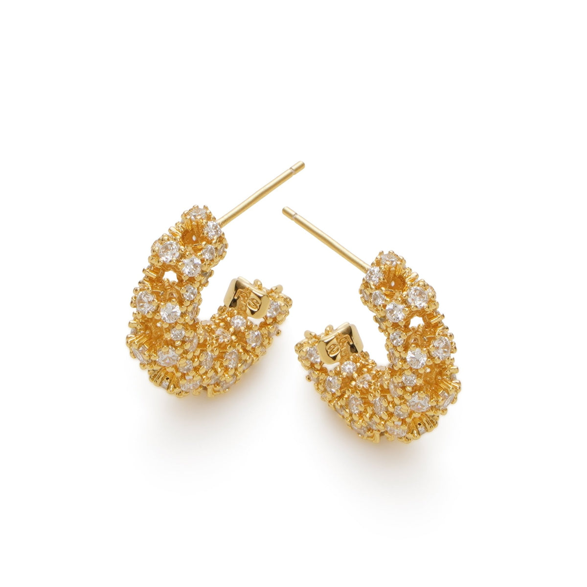 RSNY Crystal Diamond Claw Set Earrings - R2219B