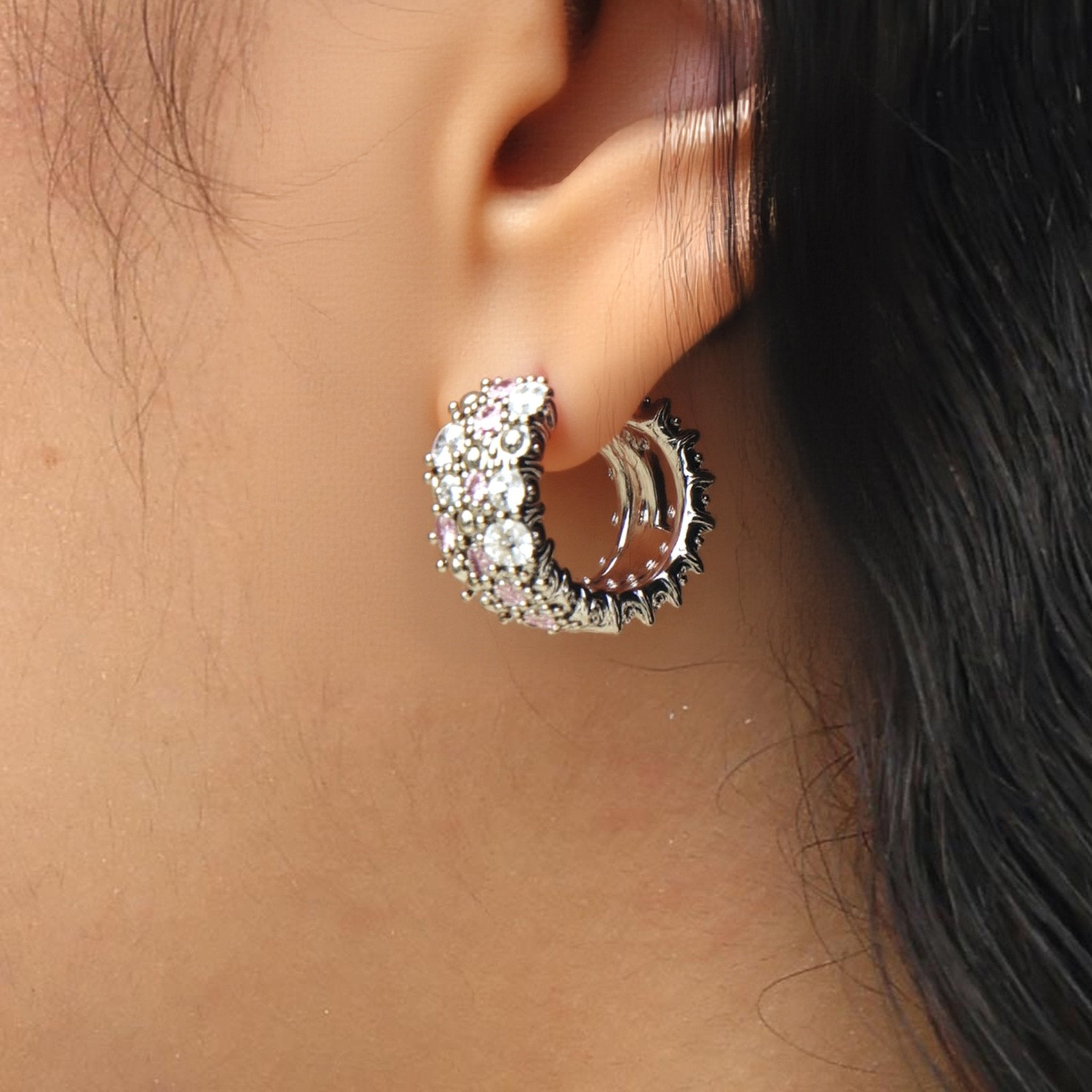 RSNY Crystal Diamond Earrings - R2218B