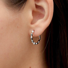 RSNY diamond cut earrings - R2171A