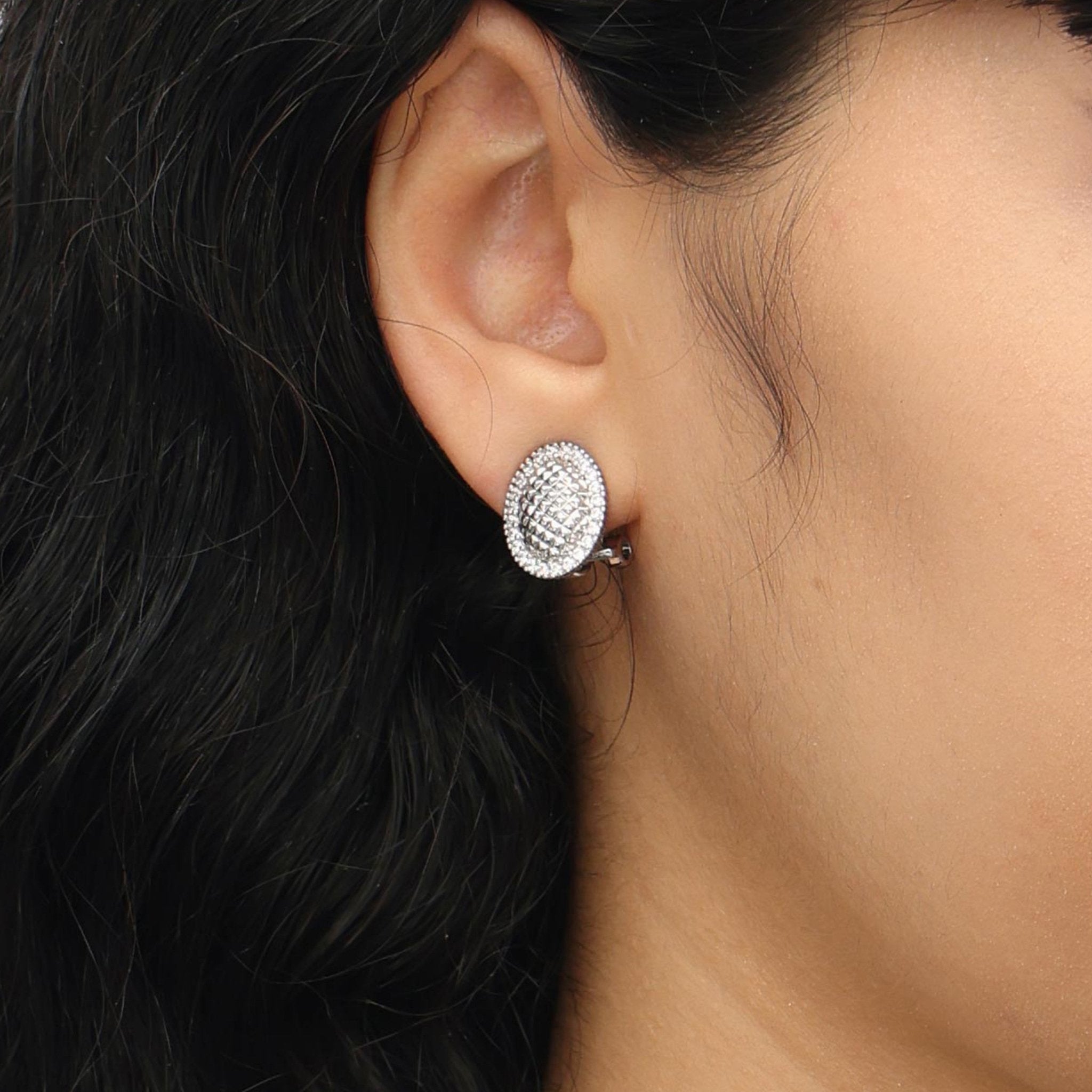RSNY Diamond Egg Earrings - R2042A