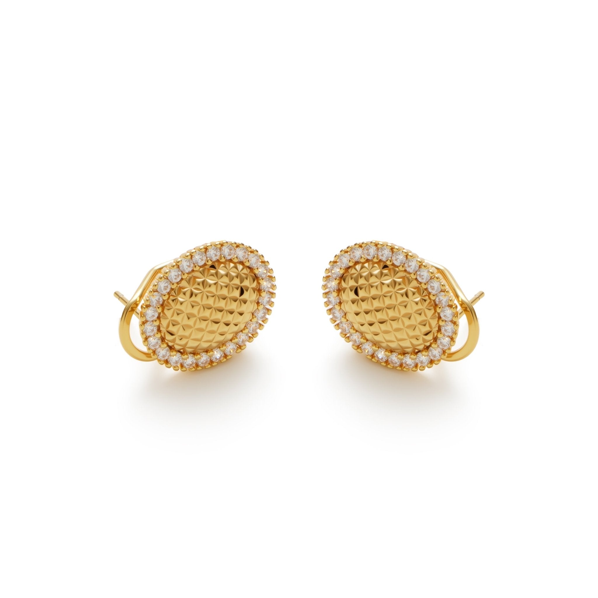 RSNY Diamond Egg Earrings - R2042B