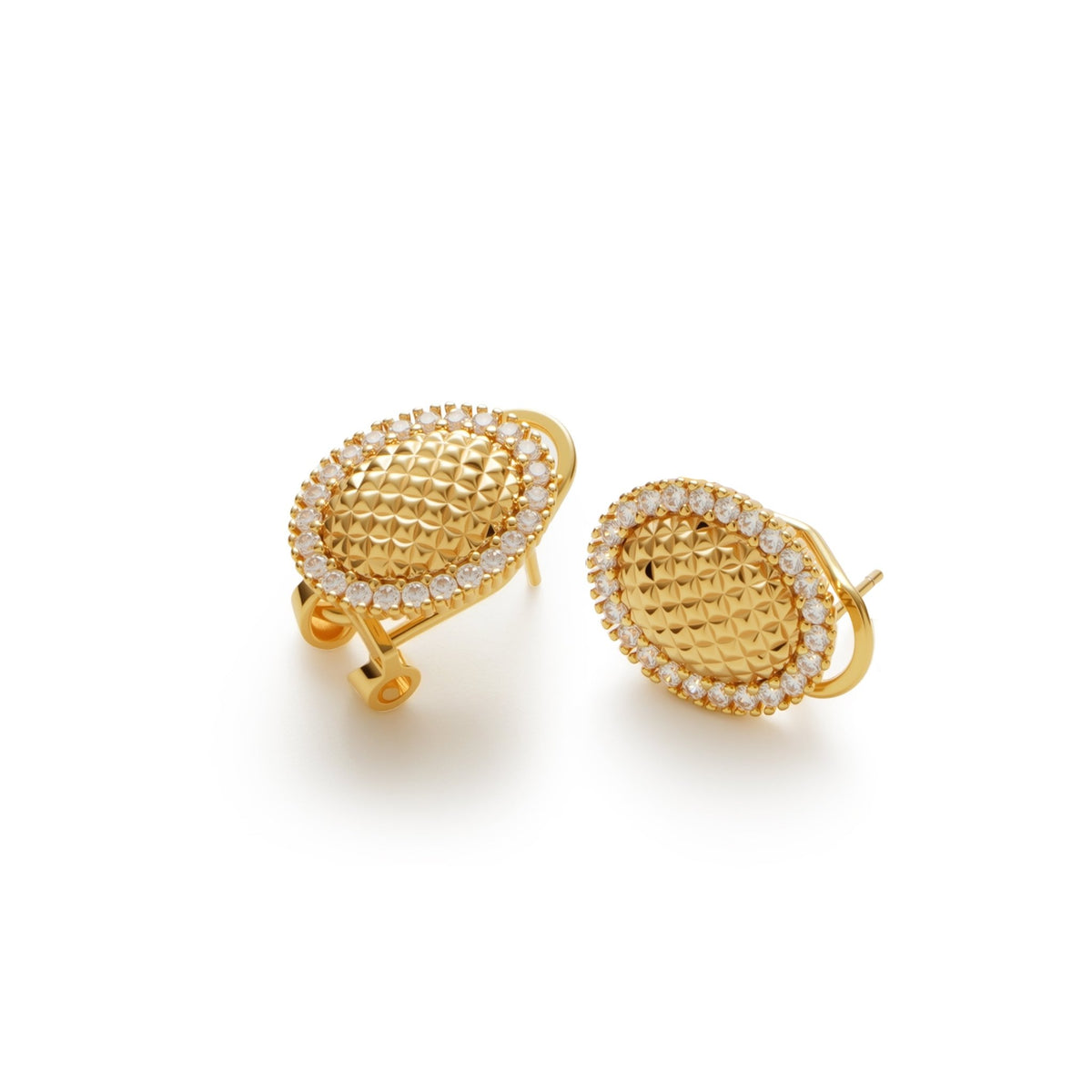 RSNY Diamond Egg Earrings - R2042B