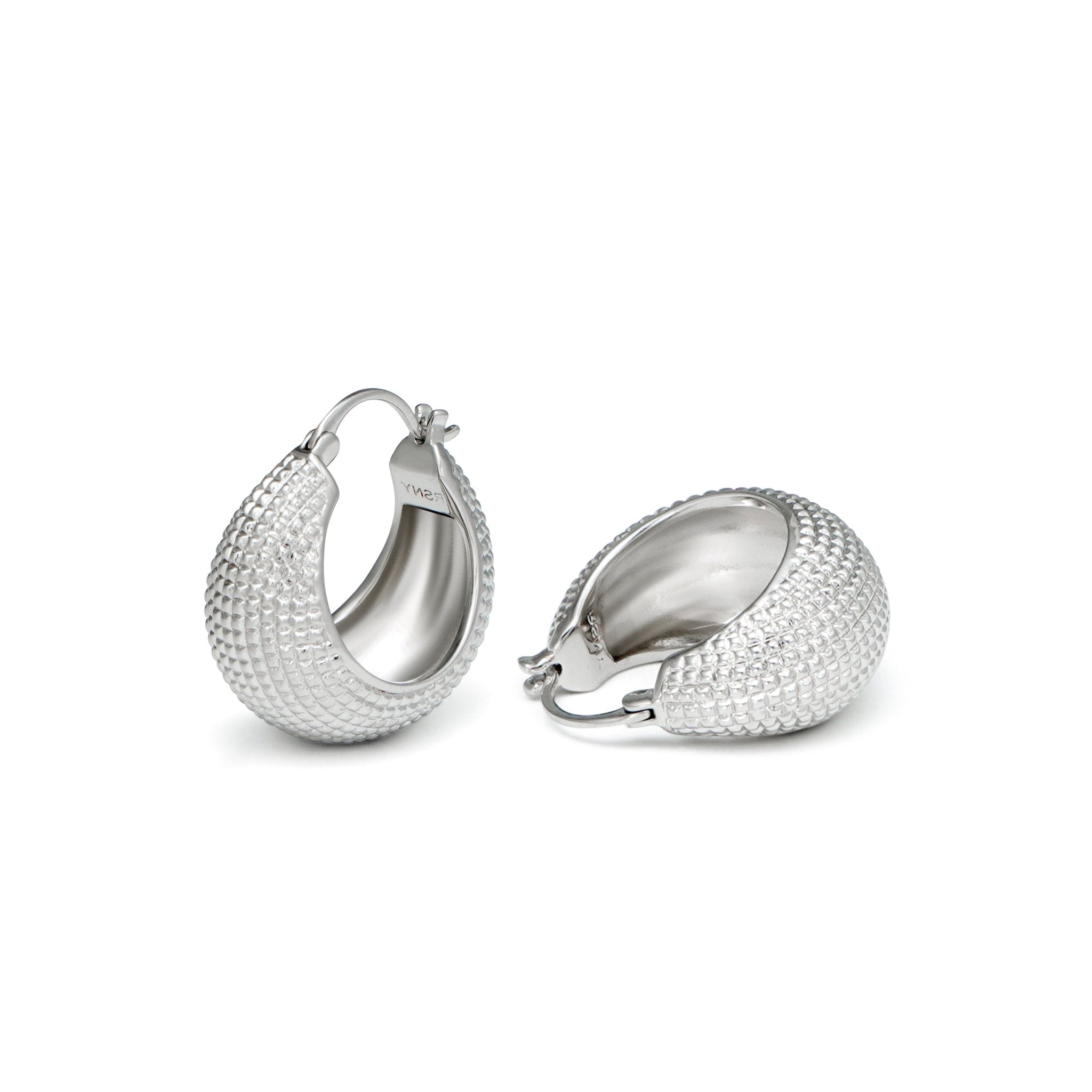 RSNY Diamond Geometric Earrings - R2080A