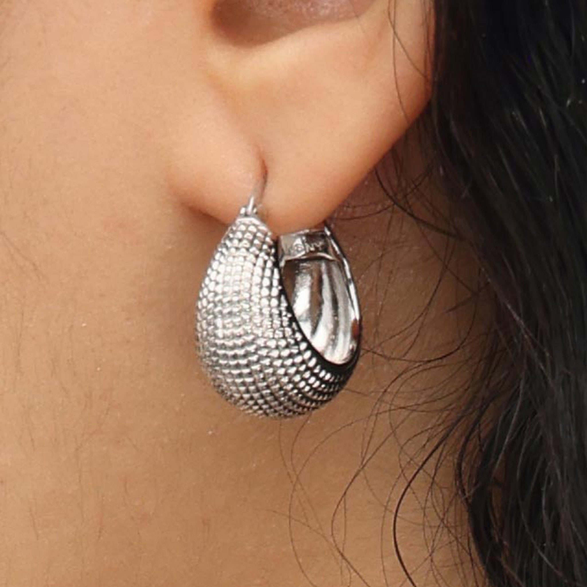 RSNY Diamond Geometric Earrings - R2080A