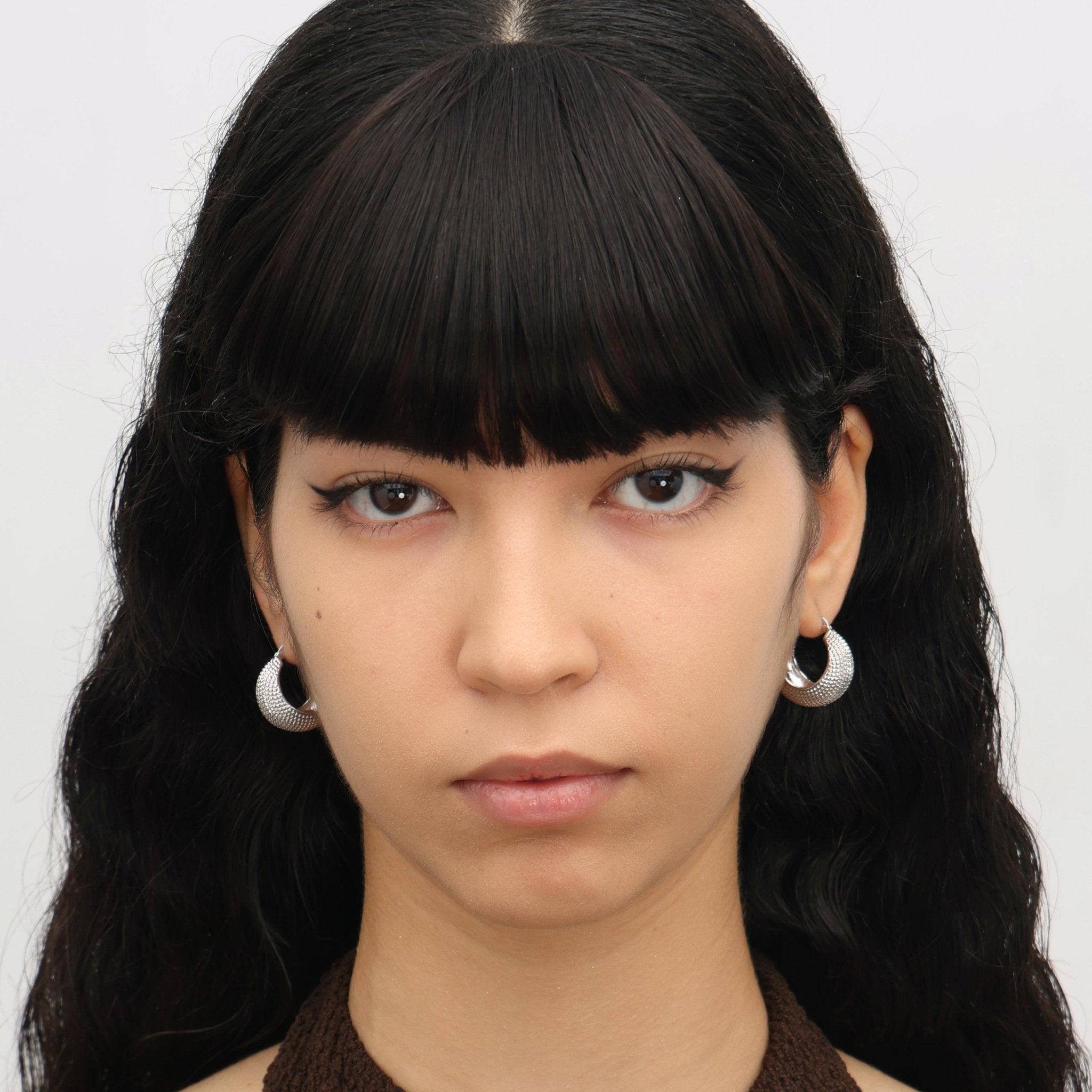 RSNY Diamond Geometric Earrings - R2080A