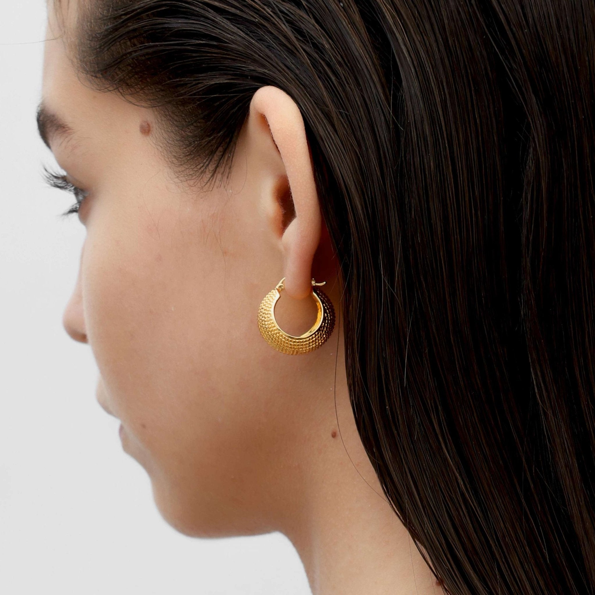 RSNY Diamond Geometric Earrings - R2080B