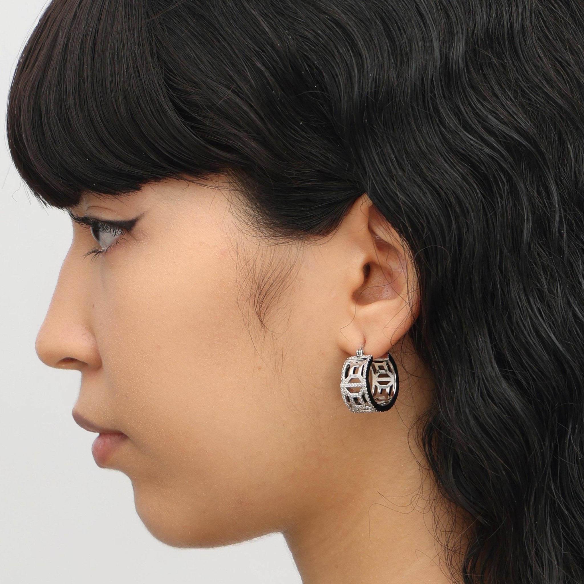 RSNY Diamond Line Earrings - R2041A