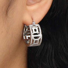 RSNY Diamond Line Earrings - R2041A