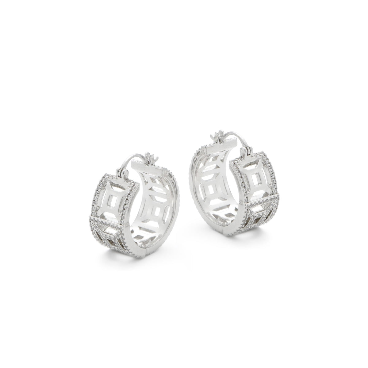RSNY Diamond Line Earrings - R2041A