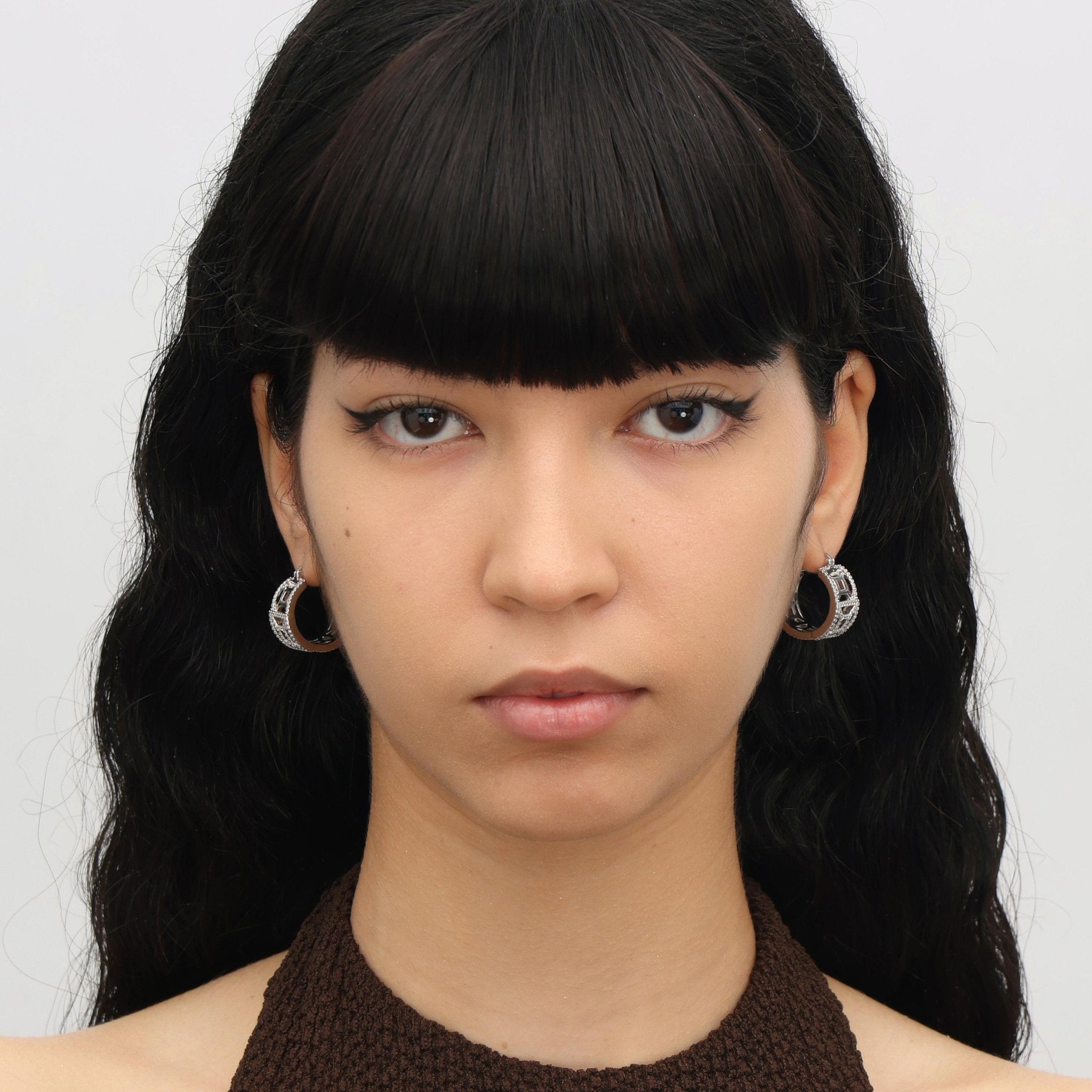 RSNY Diamond Line Earrings - R2041A