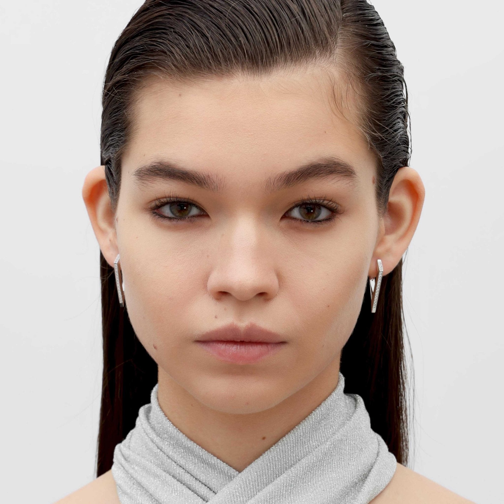 RSNY Diamond Line Earrings - R2146A