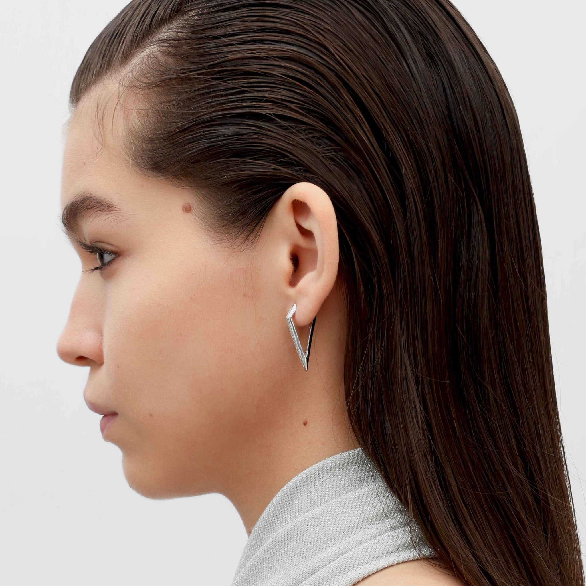 RSNY Diamond Line Earrings - R2146A