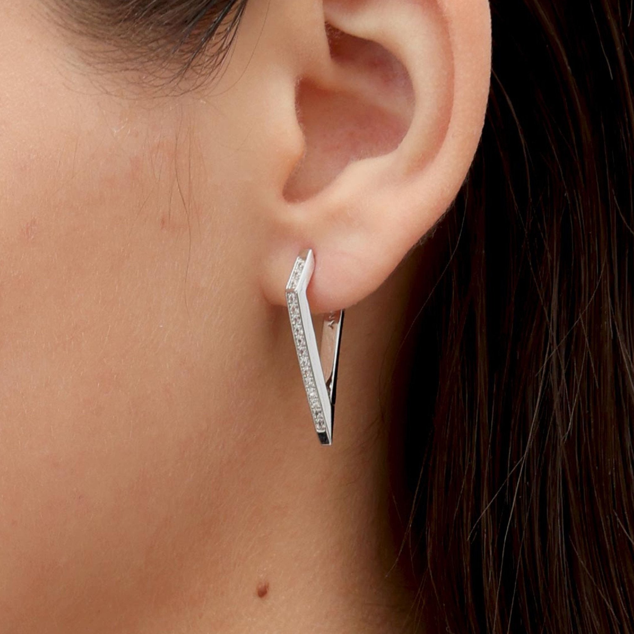 RSNY Diamond Line Earrings - R2146A