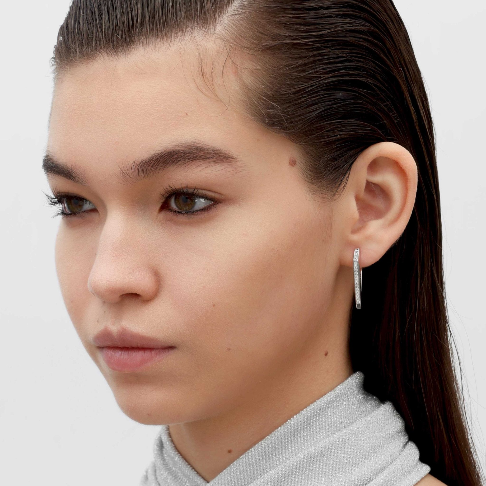 RSNY Diamond Line Earrings - R2146A