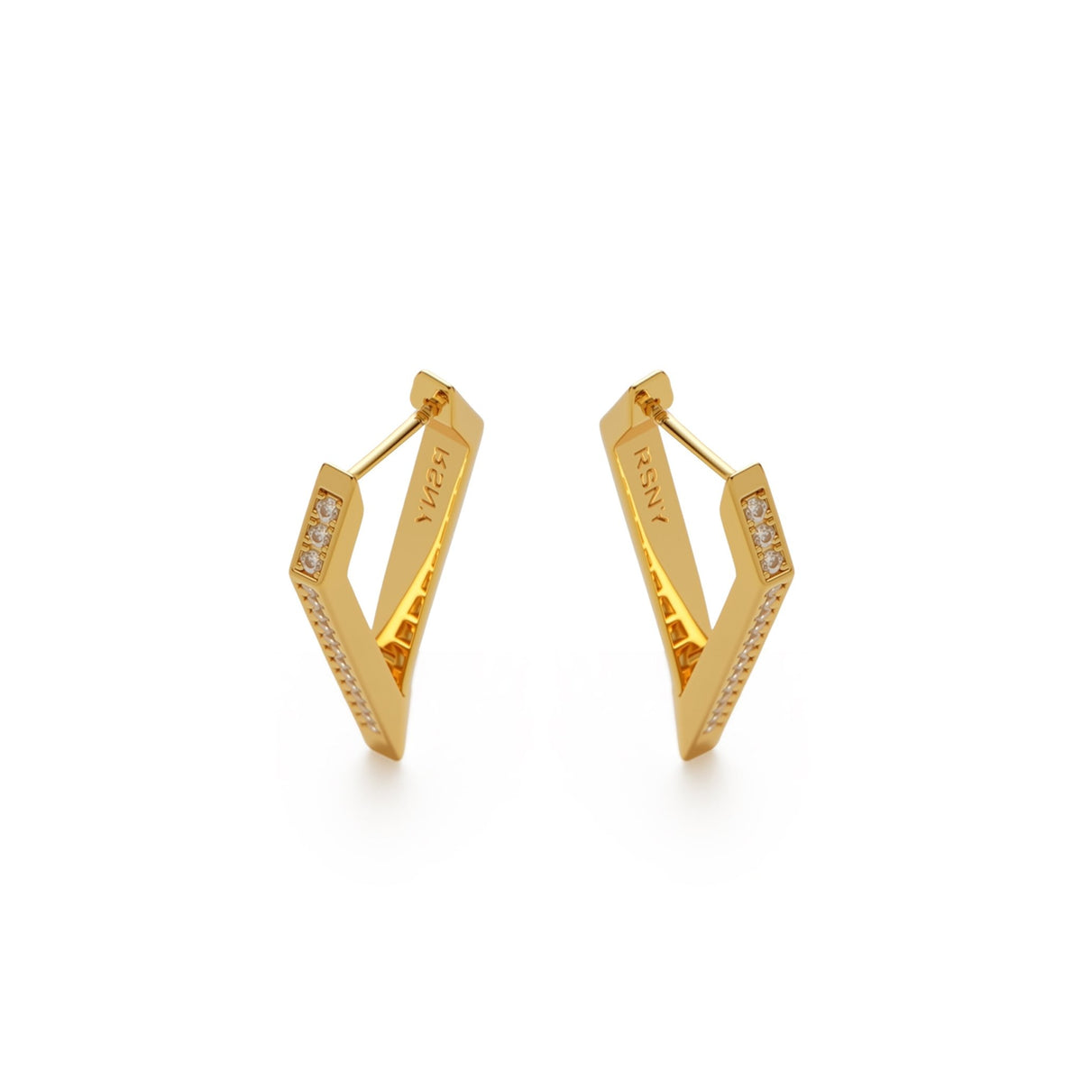 RSNY Diamond Line Earrings - R2146B