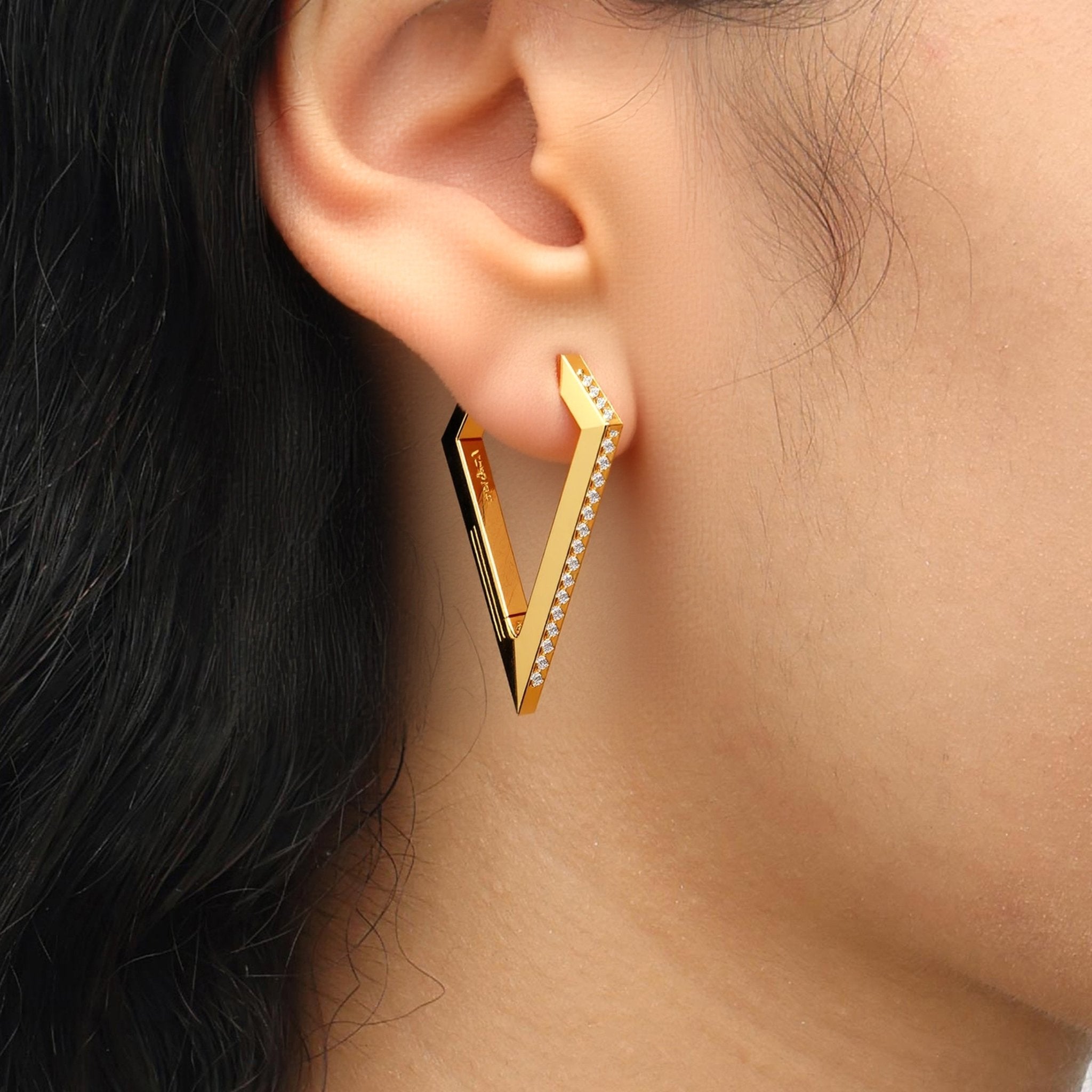 RSNY Diamond Line Earrings - R2146B