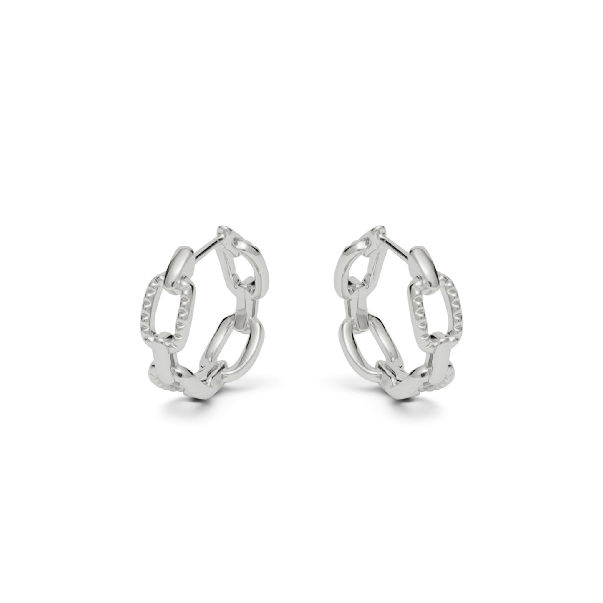 RSNY diamond pattern chain earrings - R2082A