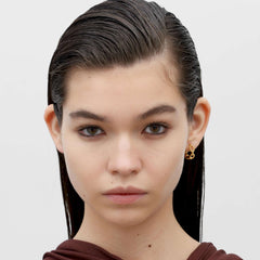 RSNY diamond pattern chain earrings - R2082B