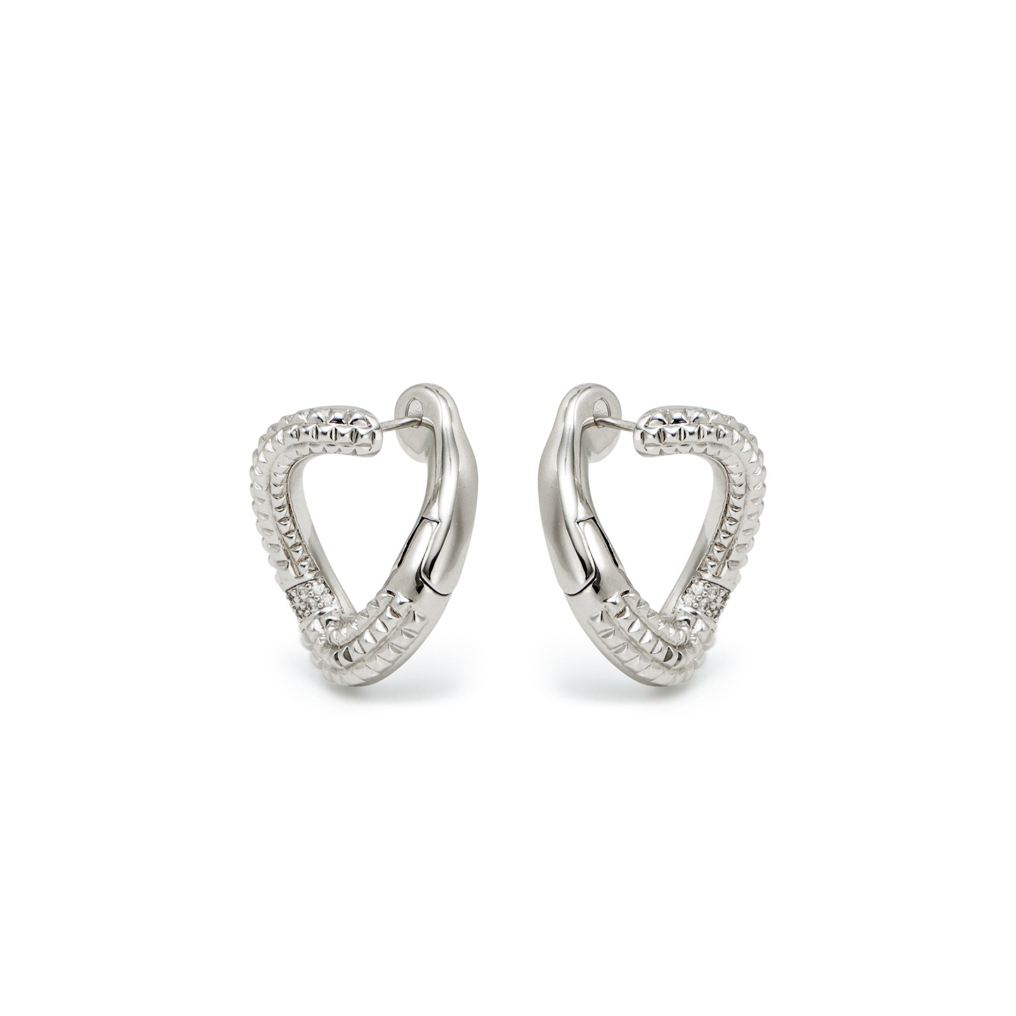 RSNY diamond pattern chain earrings - R2083A