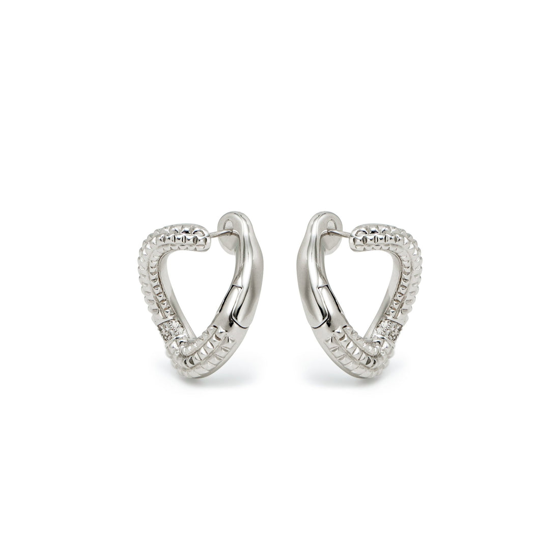 RSNY diamond pattern chain earrings - R2083A
