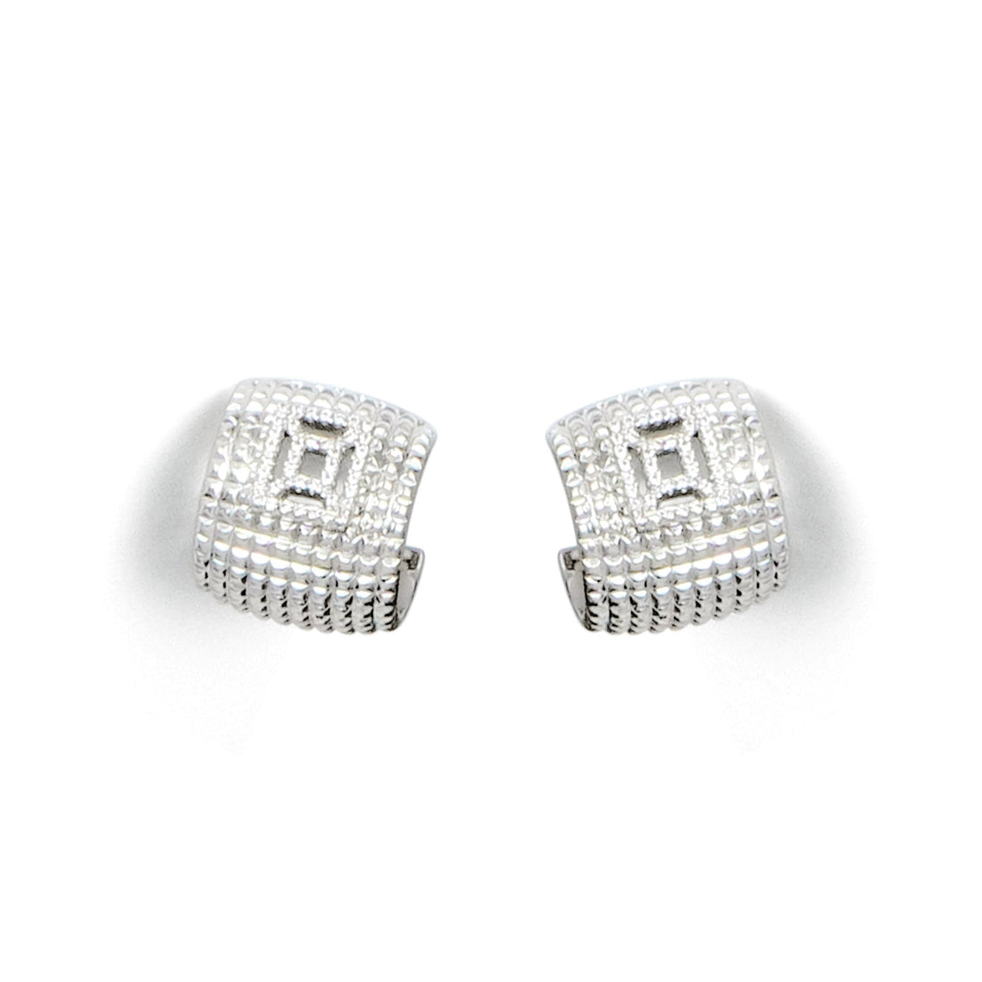 RSNY diamond pattern earrings - R2023A