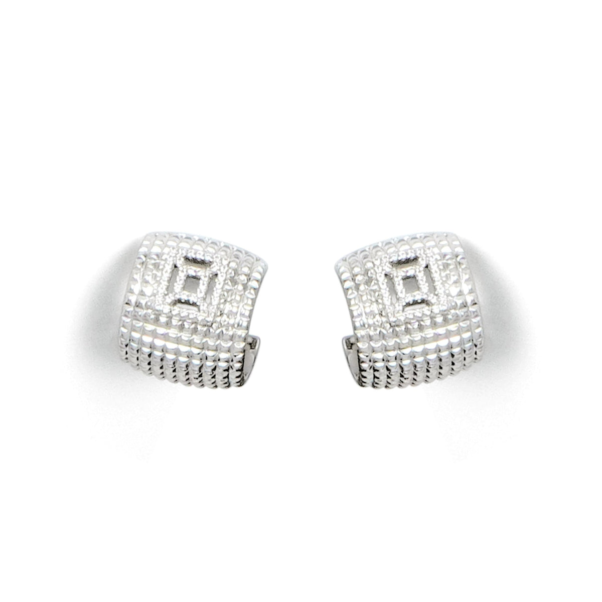 RSNY diamond pattern earrings - R2023A