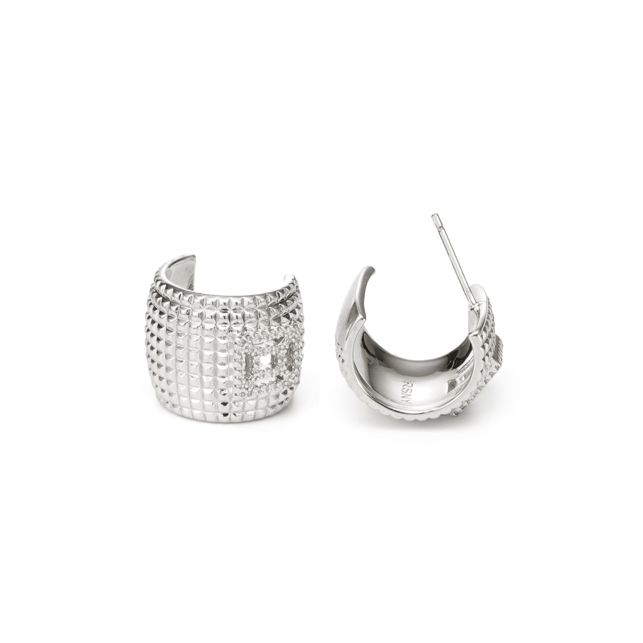 RSNY diamond pattern earrings - R2023A