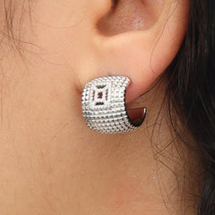 RSNY diamond pattern earrings - R2023A