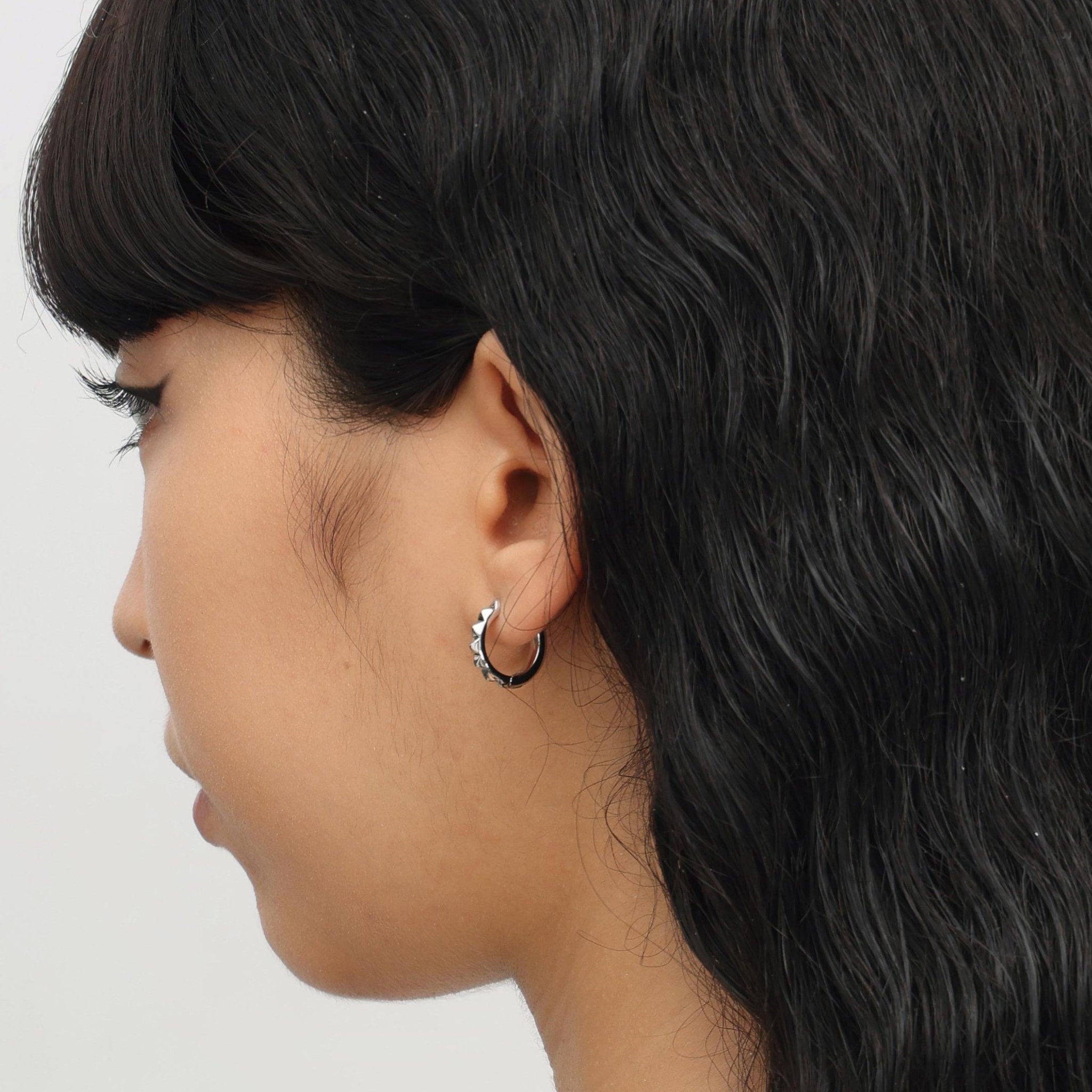 RSNY diamond pattern earrings - R2024A