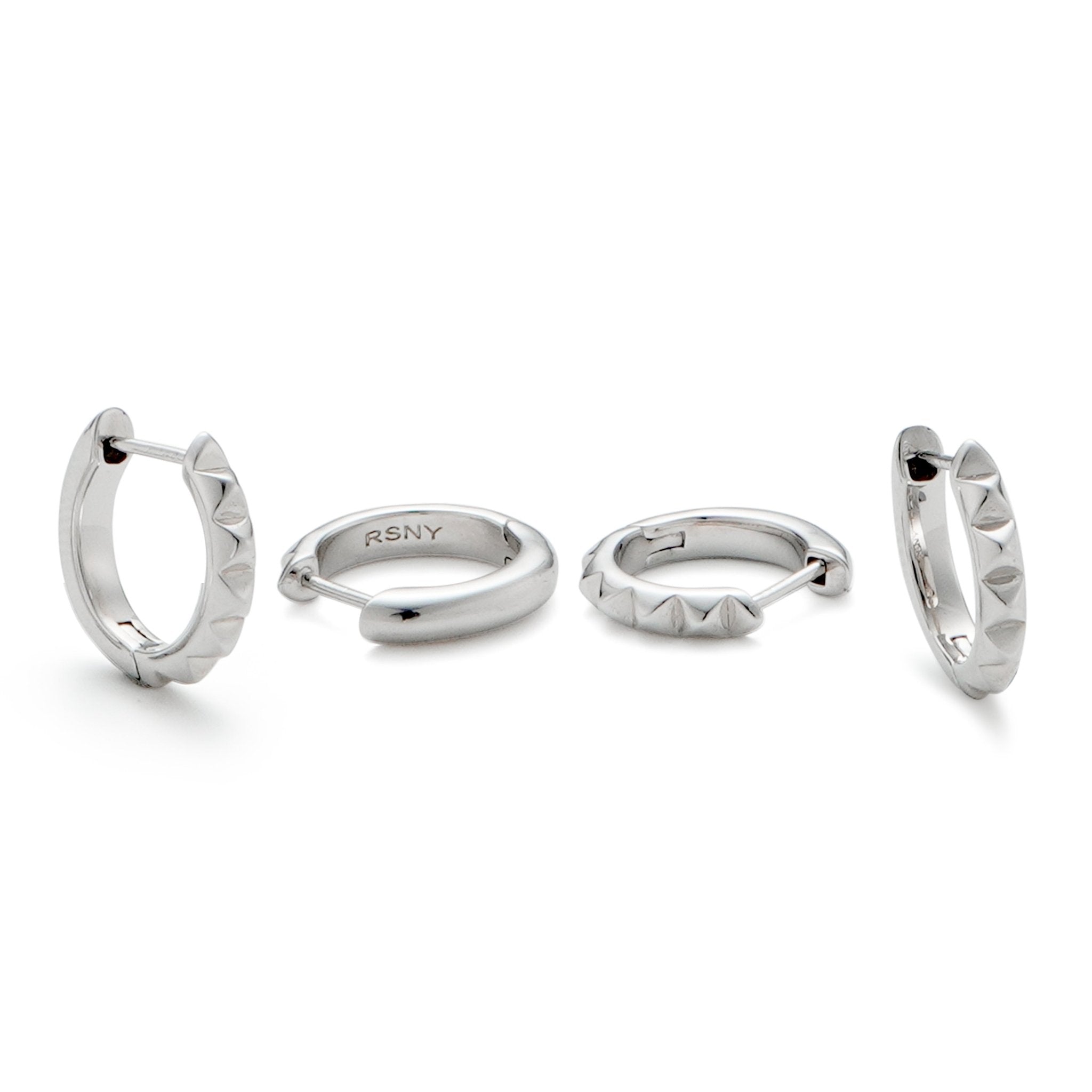 RSNY diamond pattern earrings - R2024A